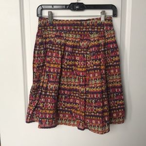 Anthropologie Floral skirt with pockets